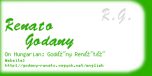 renato godany business card